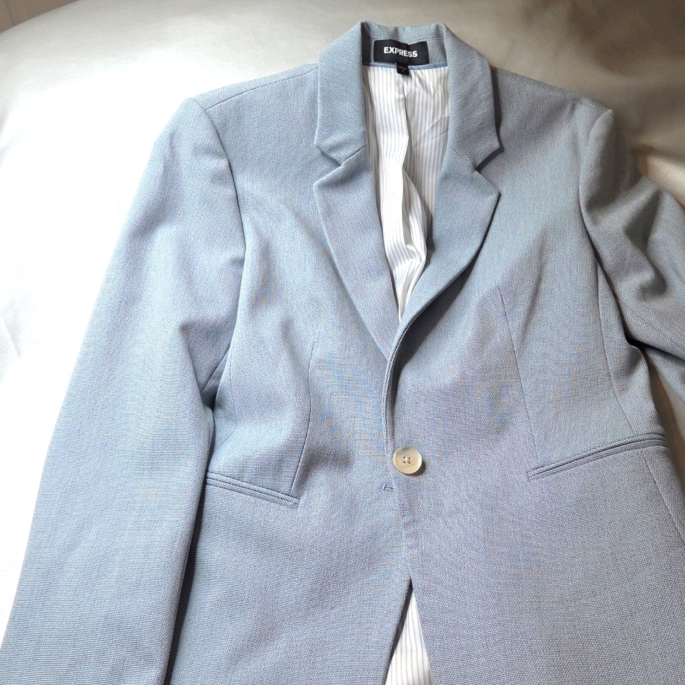 NWT Express Women's Light Gray Suit Jacket